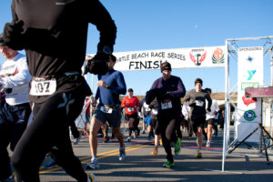 Runners participating in the Myrtle Beach Marathon, a Boston Marathon qualifier held every March.